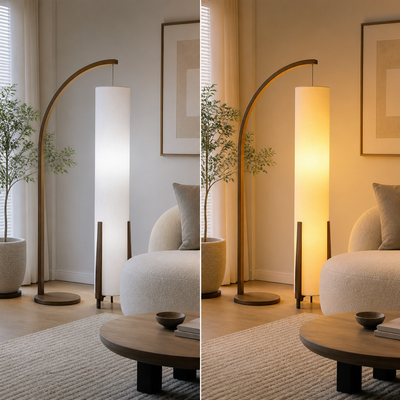 Scandinavian Fabric LED Floor Lamp