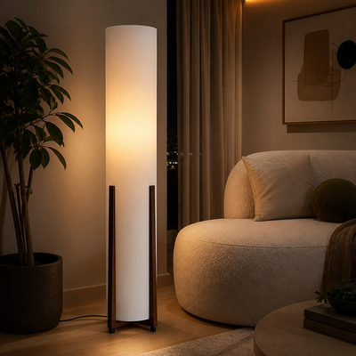 Scandinavian Fabric LED Floor Lamp