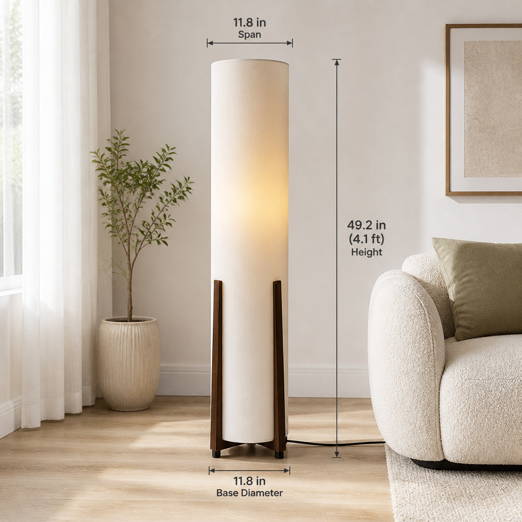 Scandinavian Fabric LED Floor Lamp