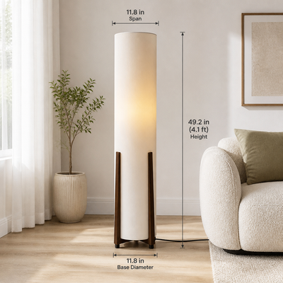 Scandinavian Fabric LED Floor Lamp