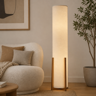 Scandinavian Fabric LED Floor Lamp