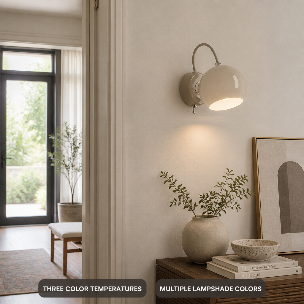 Scandinavian Fabric LED Wall Sconce