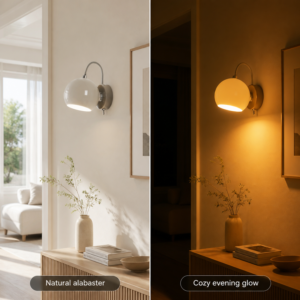 Scandinavian Fabric LED Wall Sconce