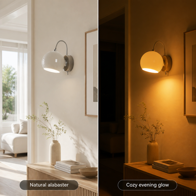 Scandinavian Fabric LED Wall Sconce