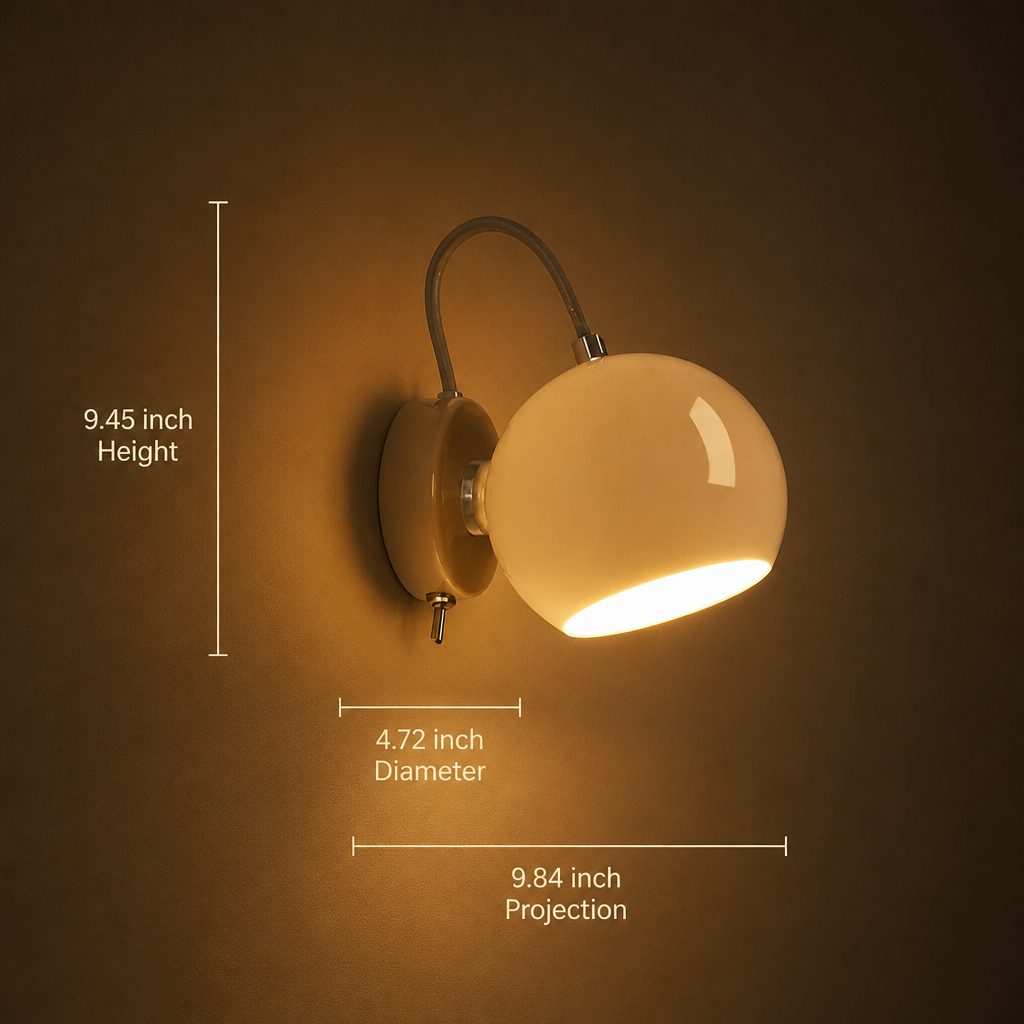 Scandinavian Fabric LED Wall Sconce