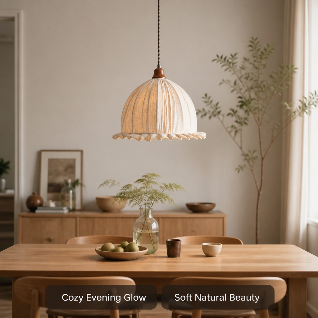 Scandinavian Fabric Pendant Light