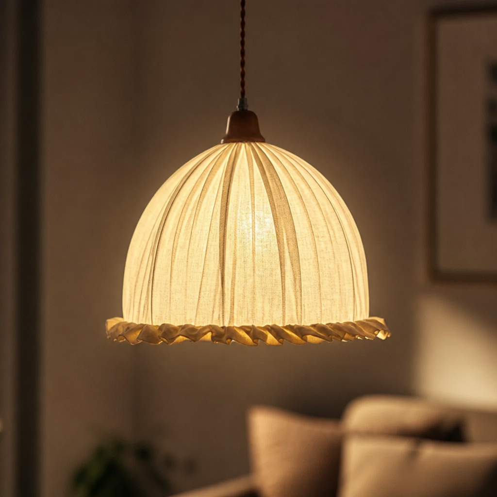Scandinavian Fabric Pendant Light
