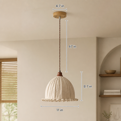 Scandinavian Fabric Pendant Light