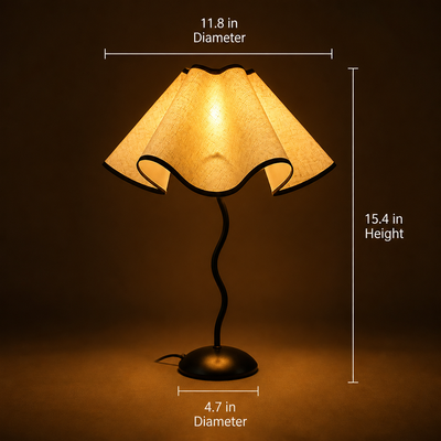 Scandinavian Fabric Petal Table Lamp