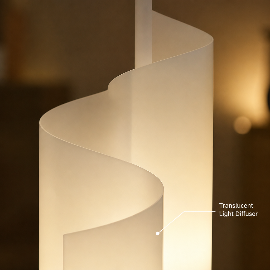 Scandinavian Glacier LED Floor Lamp
