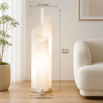 Scandinavian Glacier LED Floor Lamp