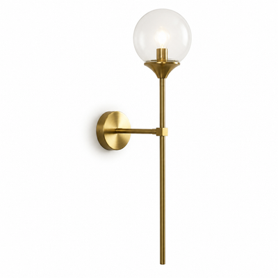 Scandinavian Glass Globe Wall Sconce