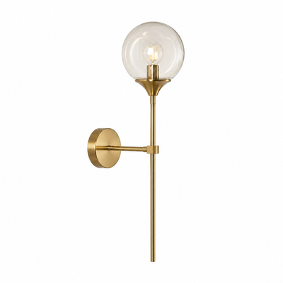 Scandinavian Glass Globe Wall Sconce
