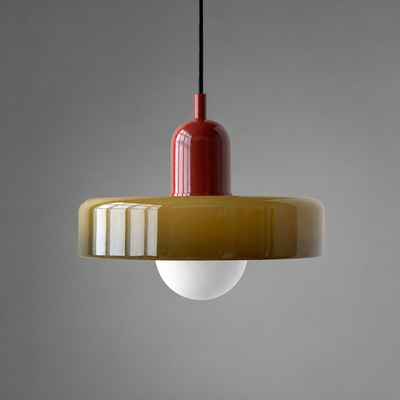 Scandinavian Glass Hand-Blown Pendant Light