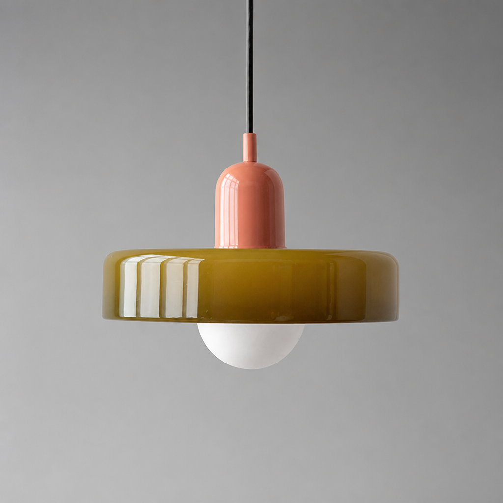 Scandinavian Glass Hand-Blown Pendant Light