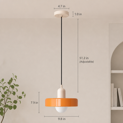 Scandinavian Glass Hand-Blown Pendant Light