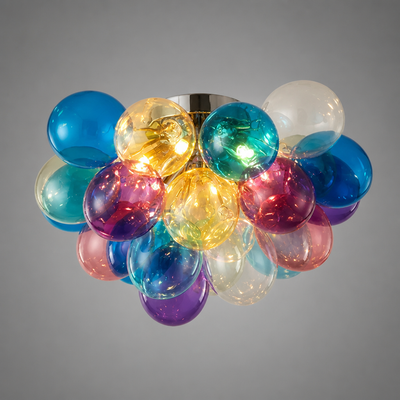 Scandinavian Glass LED Bubble Pendant Light