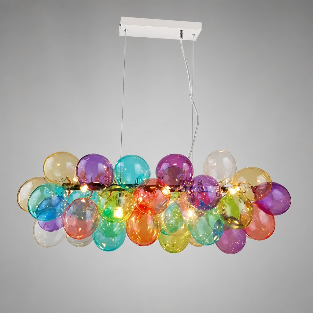Scandinavian Glass LED Bubble Pendant Light