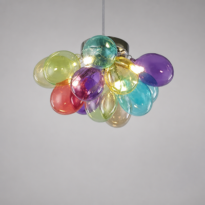 Scandinavian Glass LED Bubble Pendant Light