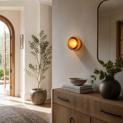 Scandinavian Glass LED Mini Wall Sconce