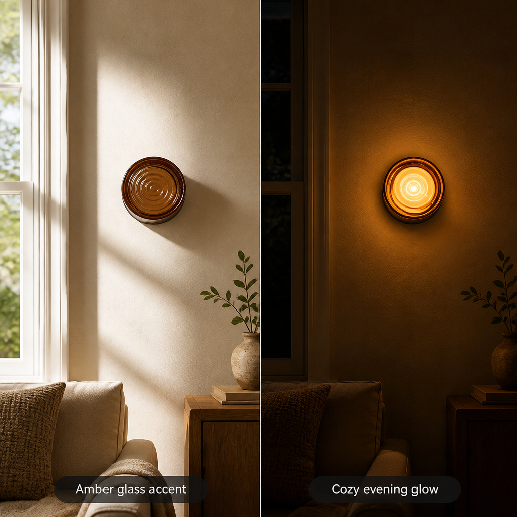 Scandinavian Glass LED Mini Wall Sconce
