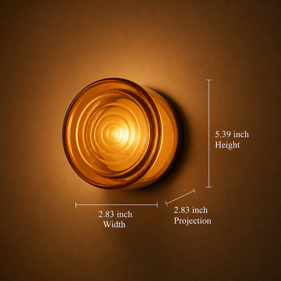 Scandinavian Glass LED Mini Wall Sconce