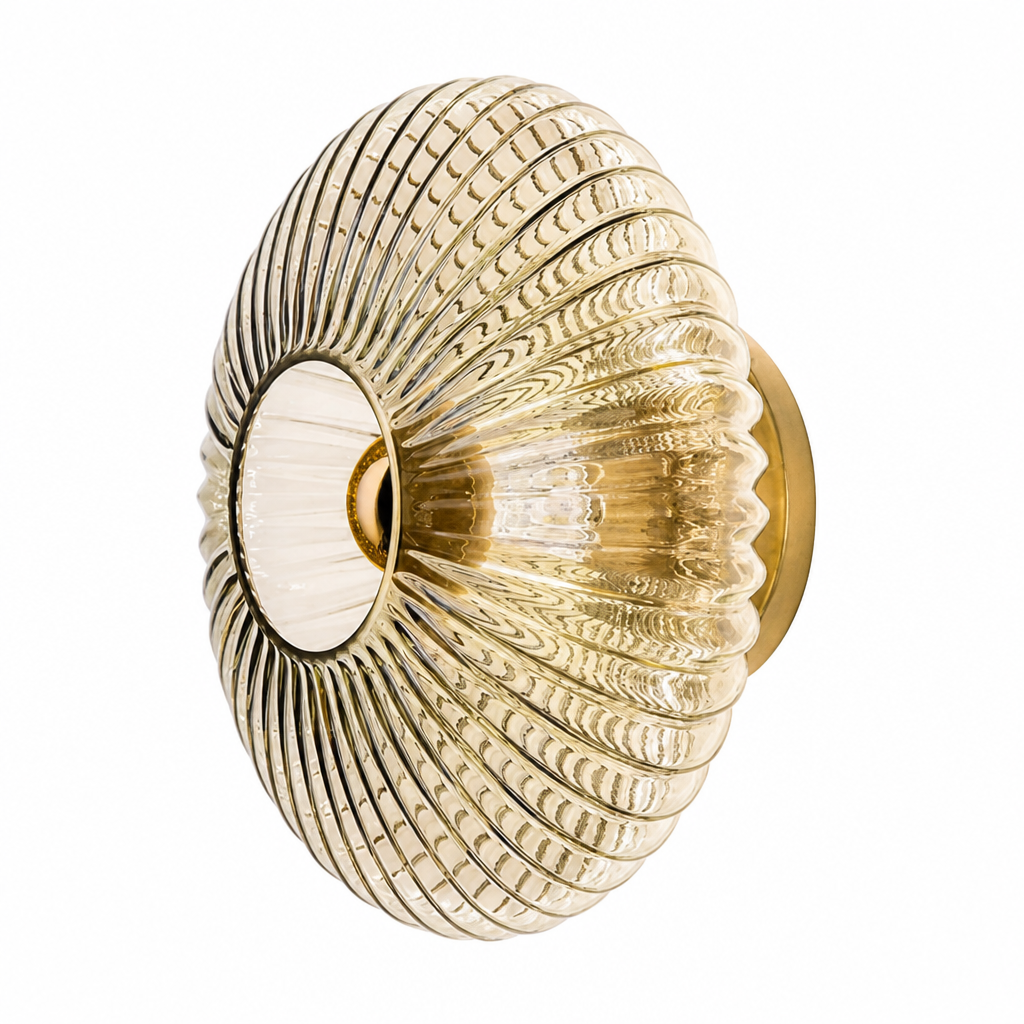 Scandinavian Glass LED Round Wall Sconce
