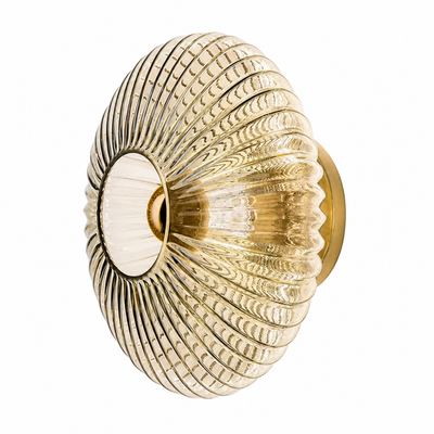 Scandinavian Glass LED Round Wall Sconce