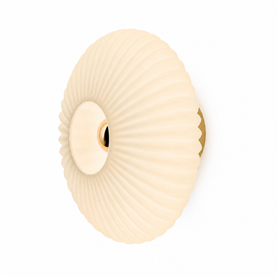 Scandinavian Glass LED Round Wall Sconce