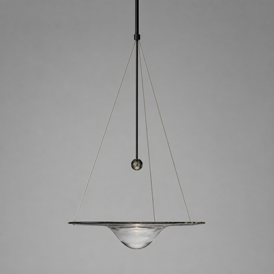 Scandinavian Glass LED Water Droplet Pendant Light