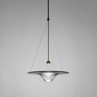 Scandinavian Glass LED Water Droplet Pendant Light