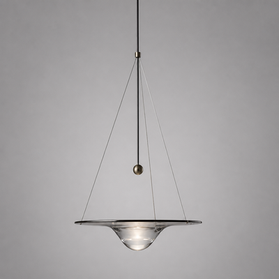 Scandinavian Glass LED Water Droplet Pendant Light