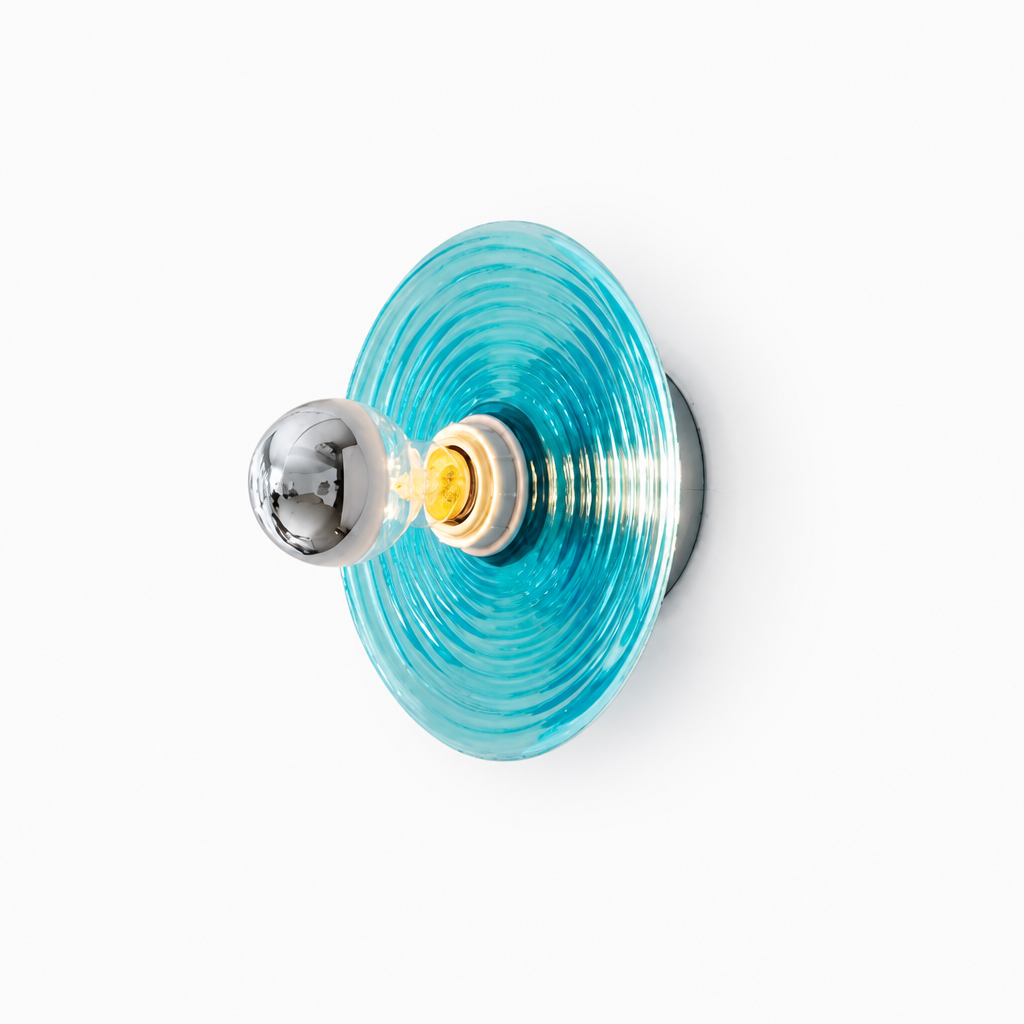 Scandinavian Glass LED Water Ripple Wall Sconce