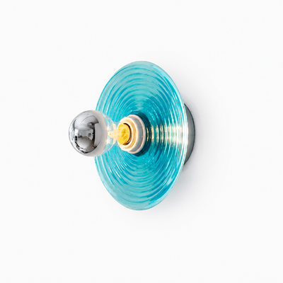 Scandinavian Glass LED Water Ripple Wall Sconce
