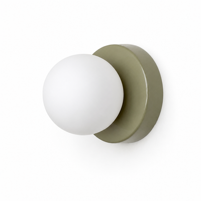 Scandinavian Glass Orb Wall Sconce