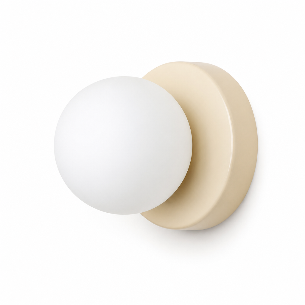Scandinavian Glass Orb Wall Sconce