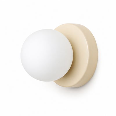 Scandinavian Glass Orb Wall Sconce