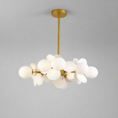 Scandinavian Glass Petal Pendant Light