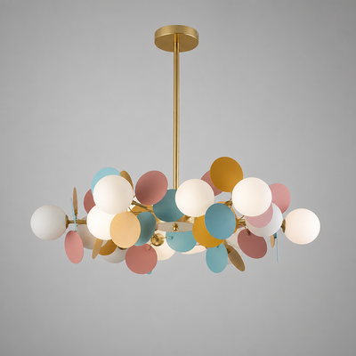 Scandinavian Glass Petal Pendant Light