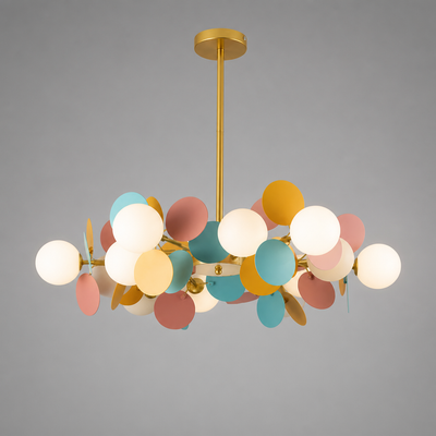 Scandinavian Glass Petal Pendant Light