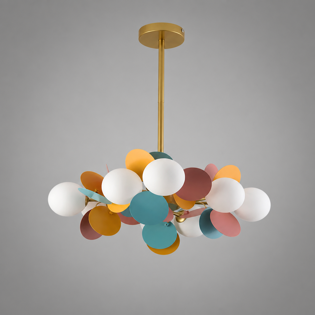 Scandinavian Glass Petal Pendant Light