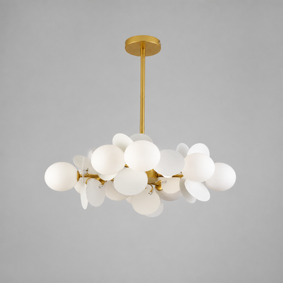 Scandinavian Glass Petal Pendant Light