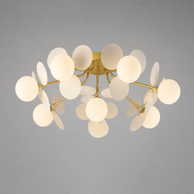 Scandinavian Glass Petal Pendant Light