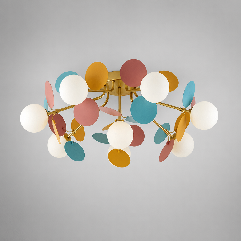 Scandinavian Glass Petal Pendant Light