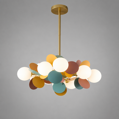 Scandinavian Glass Petal Pendant Light