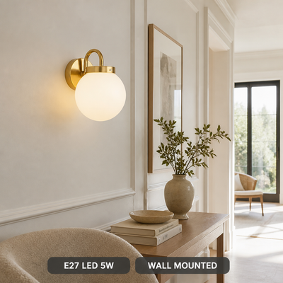 Scandinavian Glass Wall Sconce