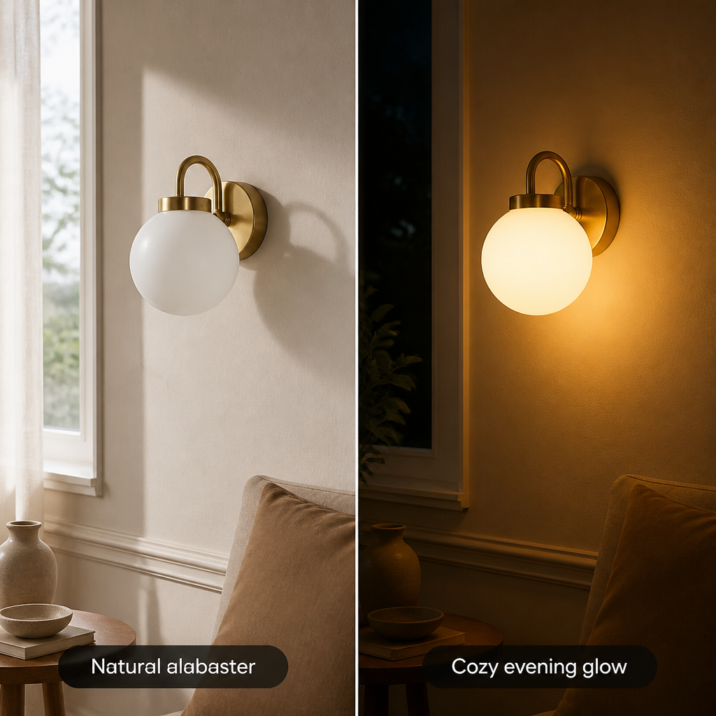 Scandinavian Glass Wall Sconce