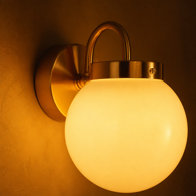 Scandinavian Glass Wall Sconce