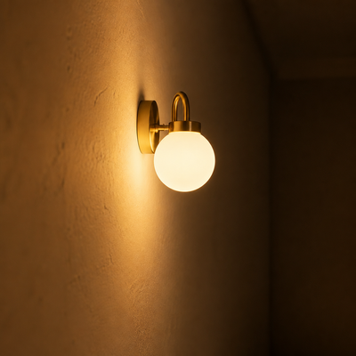 Scandinavian Glass Wall Sconce