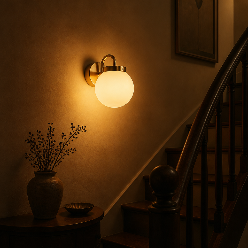Scandinavian Glass Wall Sconce